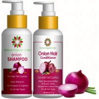 Global Organic India Red Onion Black Seed Oil Shampoo & Conditioner Kit
