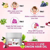 Global Organic India Red Onion Hair Mask with Onion - 100 gm