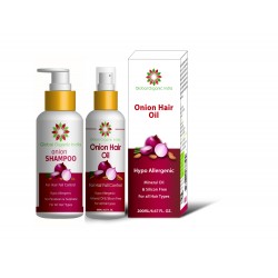 Global Organic India Onion Shampoo + Onion Oil